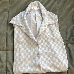 FRANKIES Rose Checkered Romper